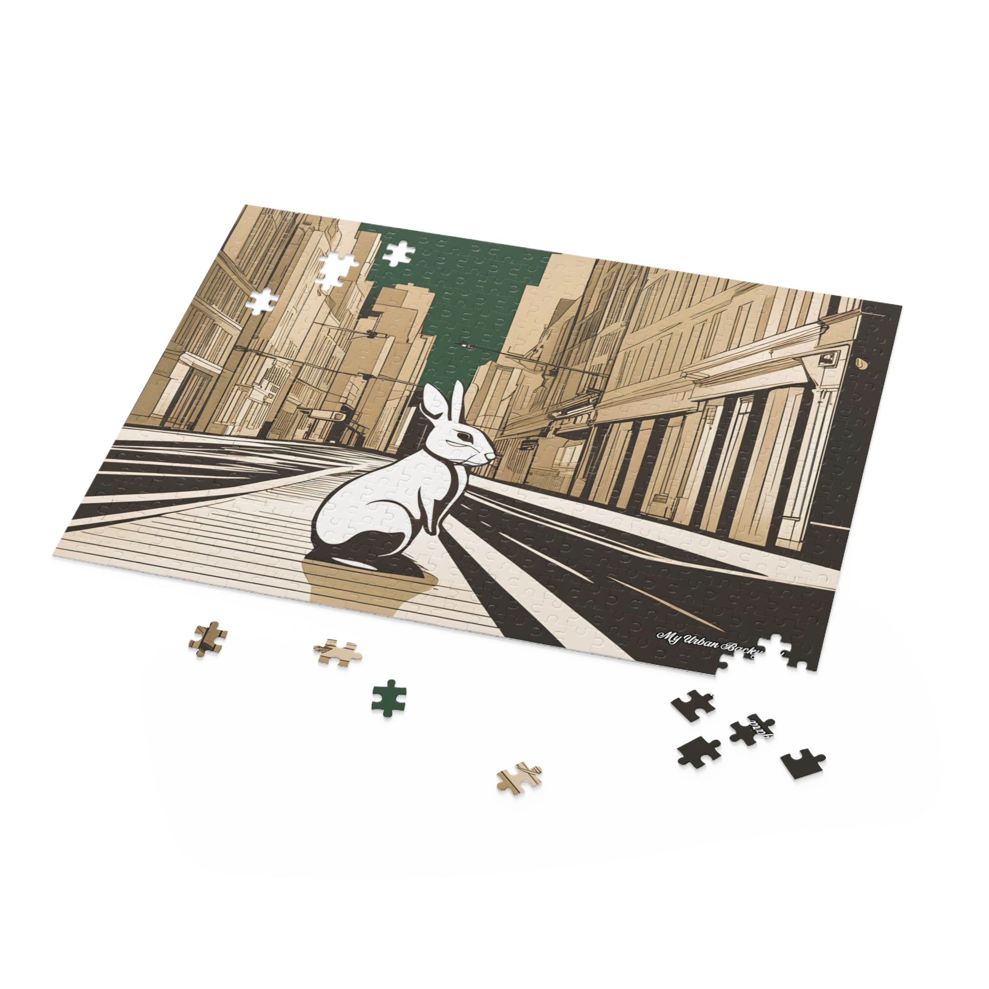 City Rabbit, Jigsaw Puzzle, (120, 252, or 500-Piece)