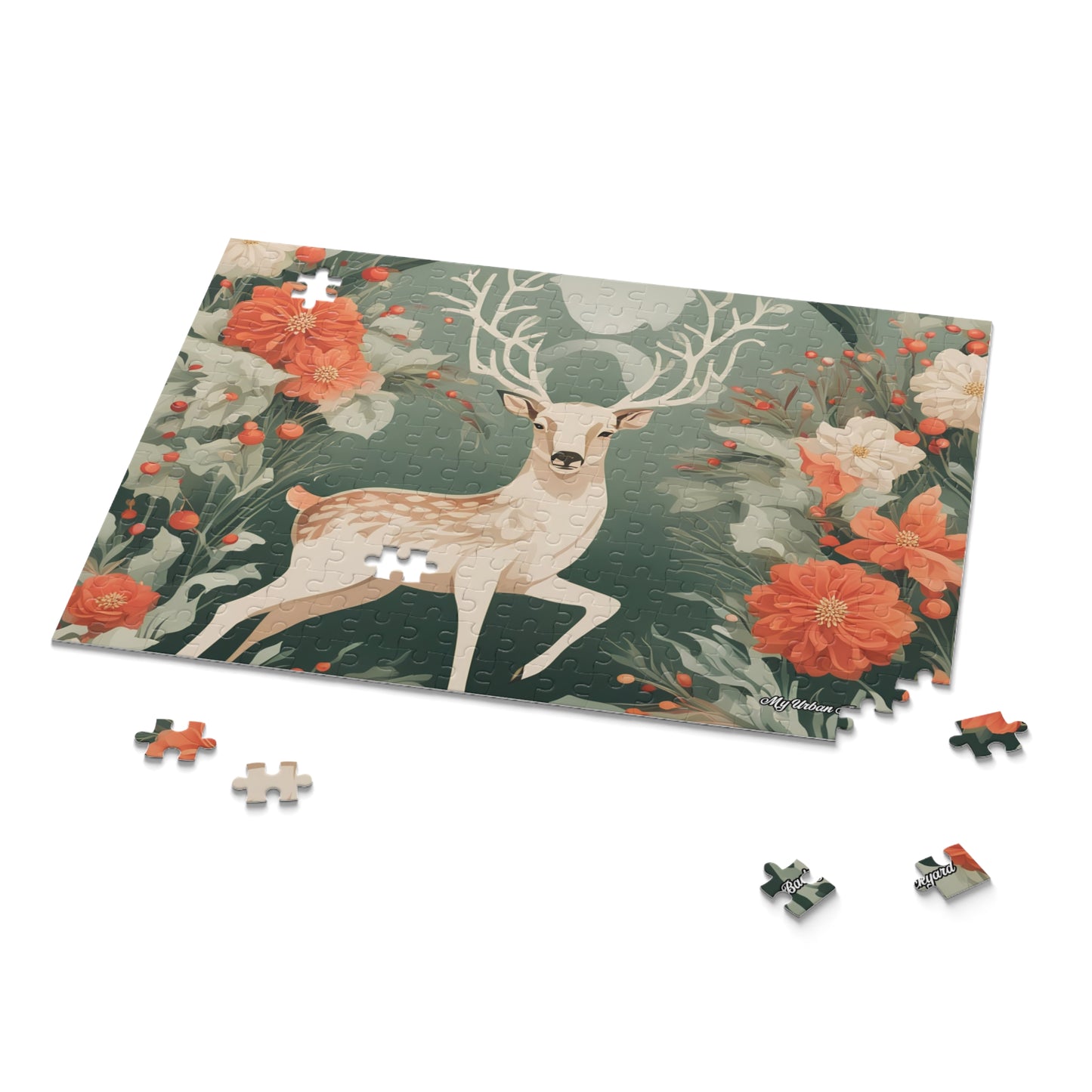 Holiday Deer, Jigsaw Puzzle, (120, 252, or 500-Piece)