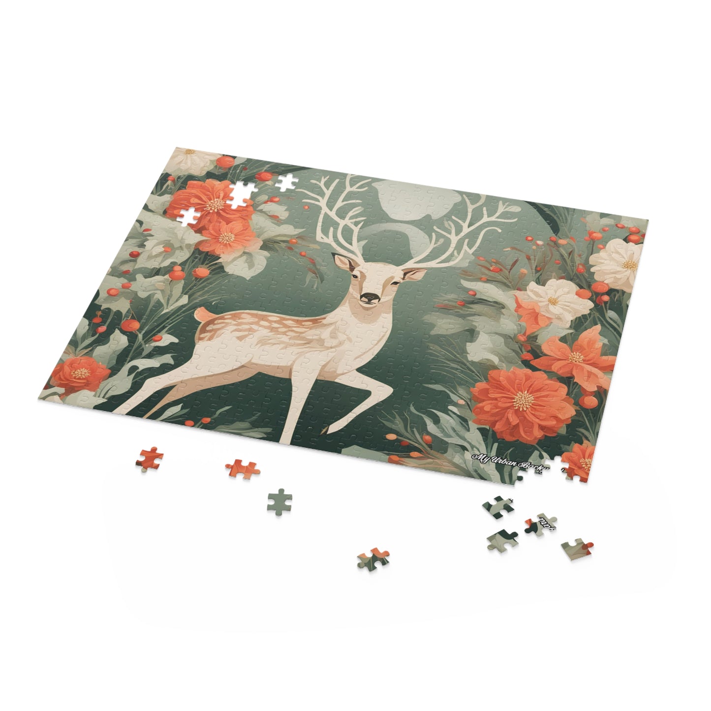 Holiday Deer, Jigsaw Puzzle, (120, 252, or 500-Piece)