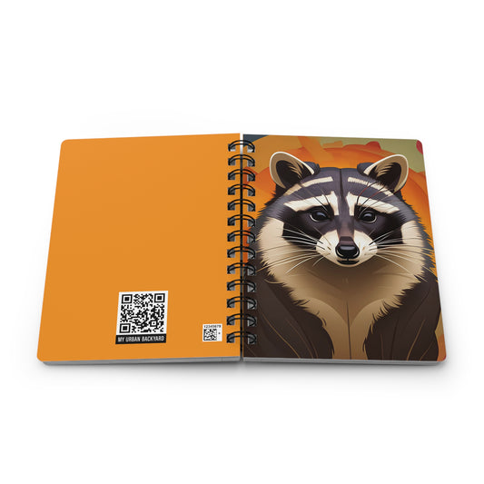 Raccoon at Sunset Spiral Journal
