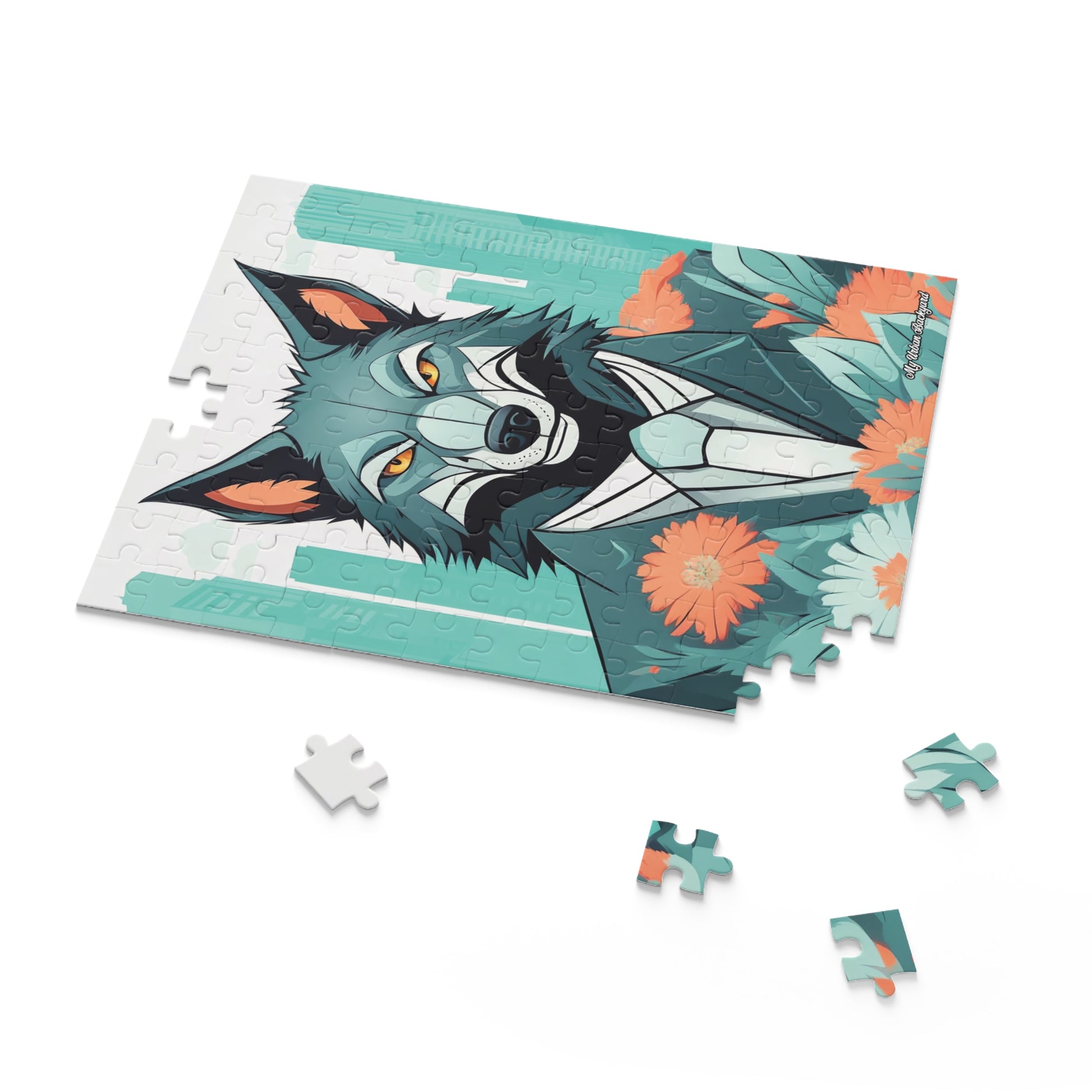 Vincent Blueclaw, Wolf Jigsaw Puzzle, (120, 252, or 500-Piece)