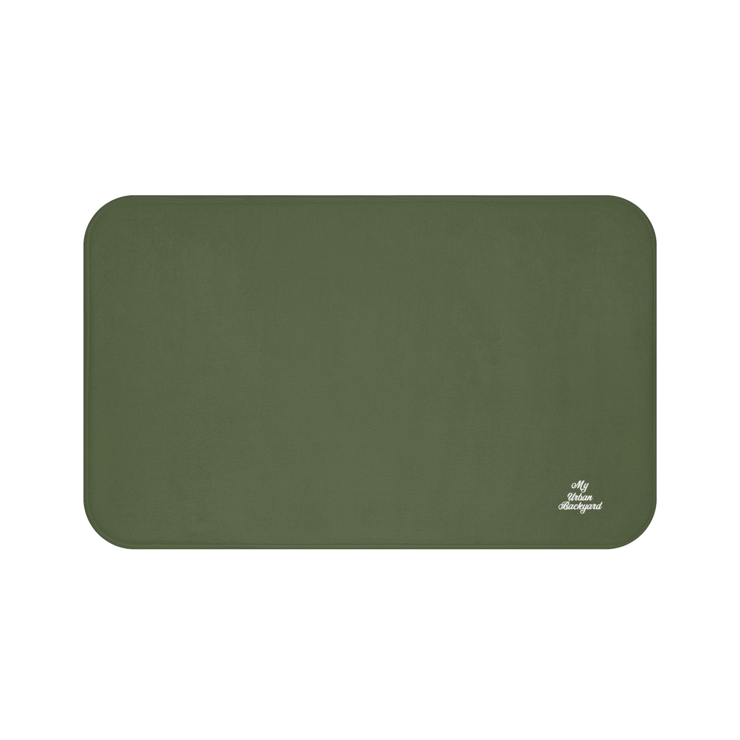 Olive Accent Color, Memory Foam Bath Mat - Cozy Bathroom Essential