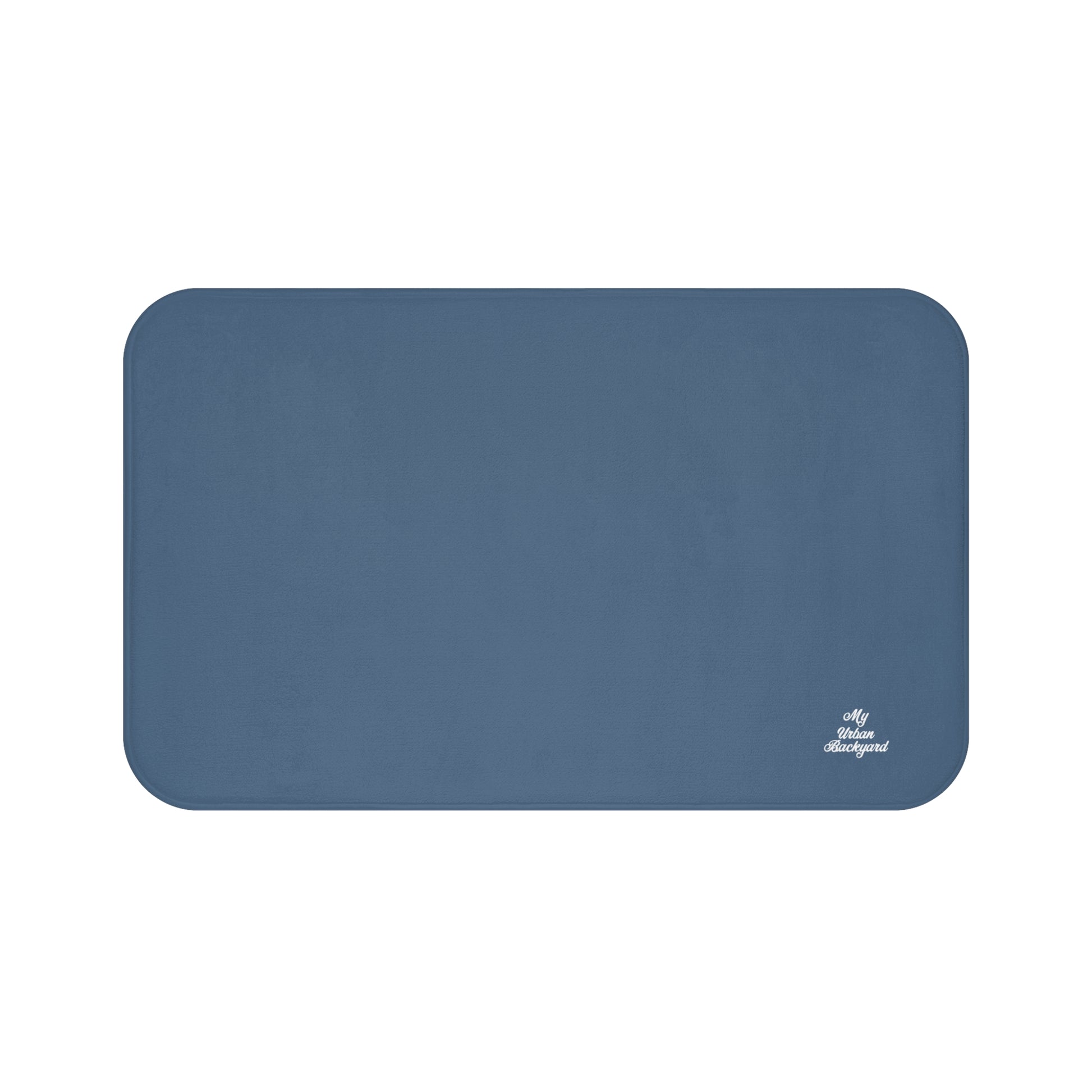 Blue Accent Color, Memory Foam Bath Mat - Cozy Bathroom Essential