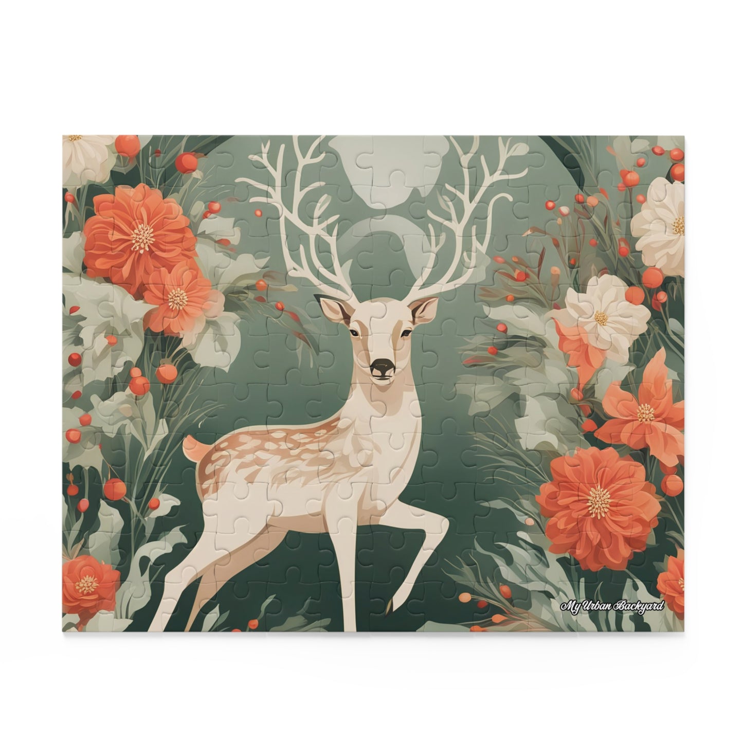 Holiday Deer, Jigsaw Puzzle, (120, 252, or 500-Piece)