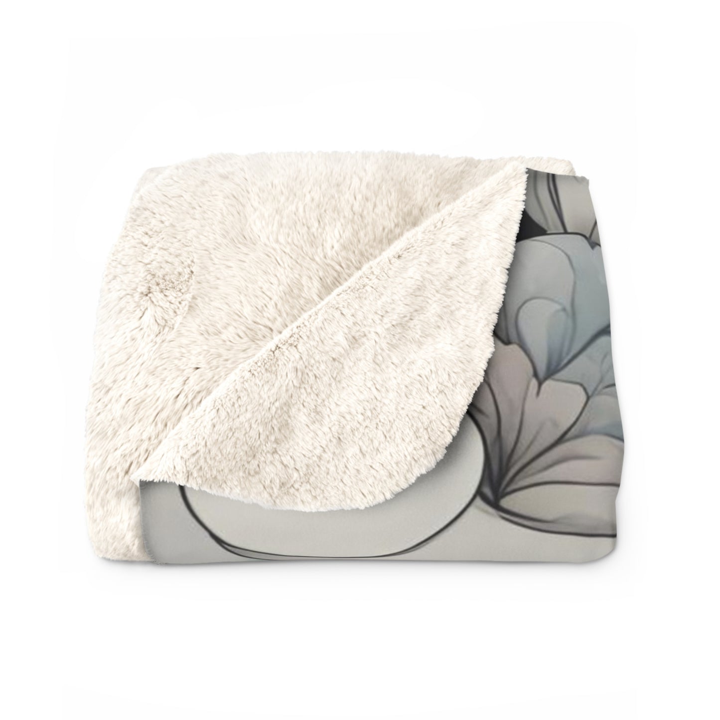 Rocco Pawsley, Raccoon Sherpa Fleece Blanket for Cozy Warmth, 50"x60"