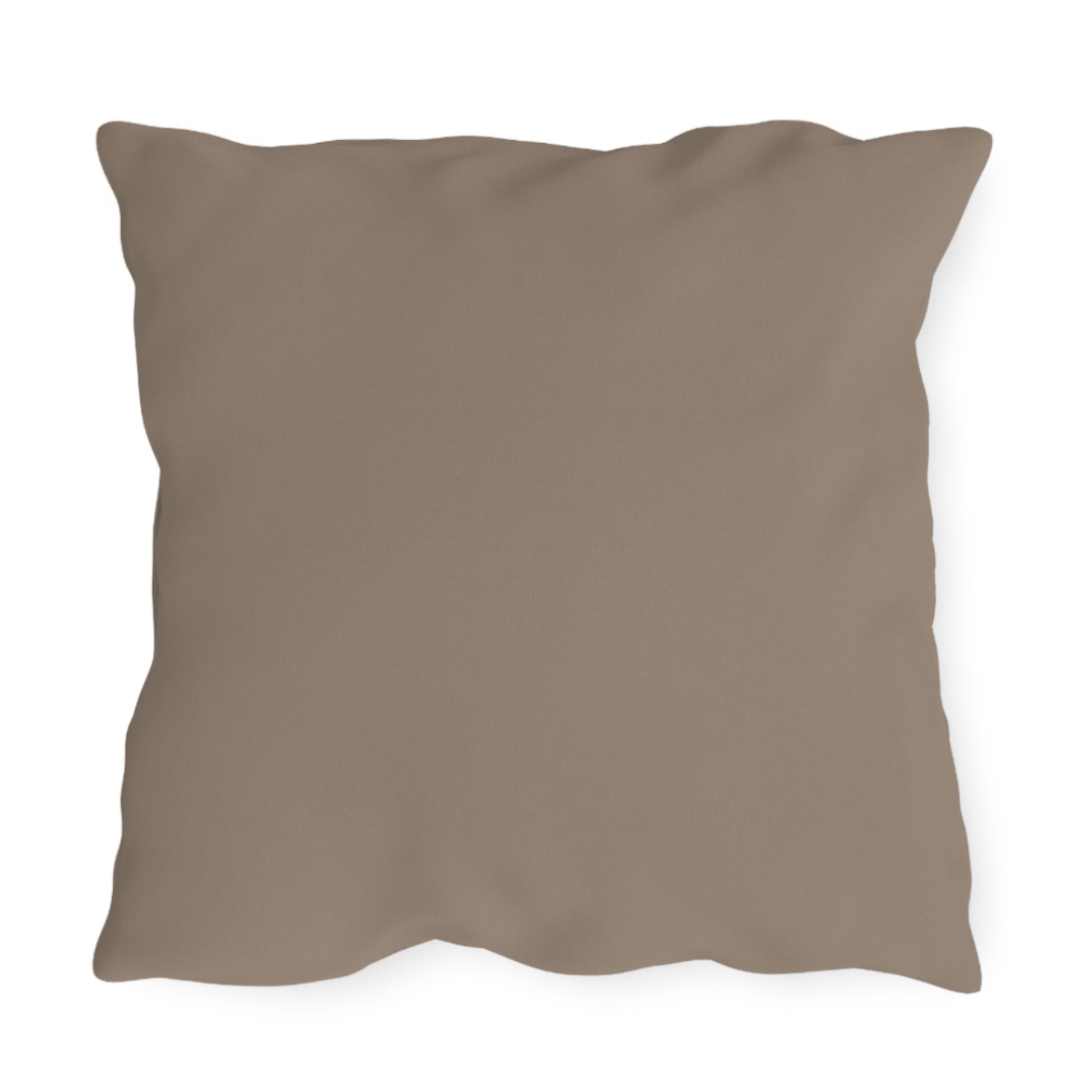 Green Hummingbird w Flowers, Taupe accent color, Throw Pillow, Indoor/Outdoor Decor for Home or Office