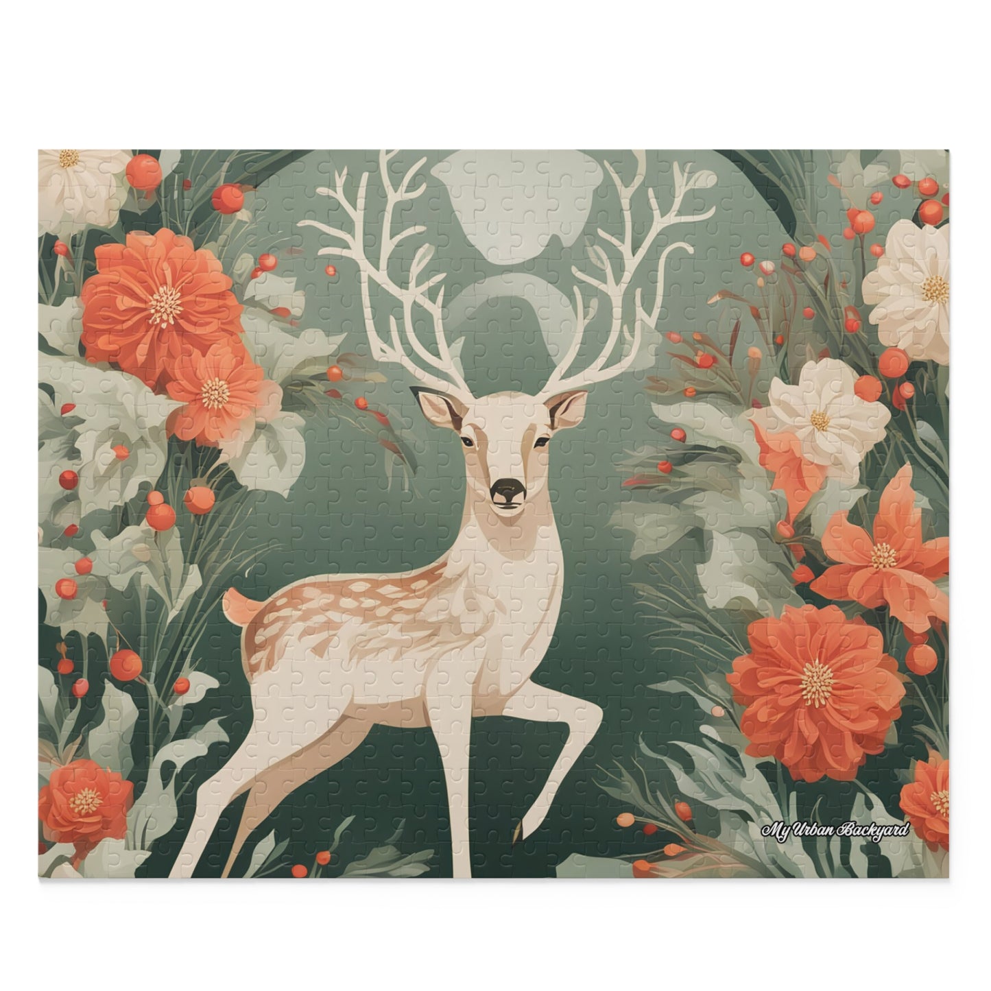 Holiday Deer, Jigsaw Puzzle, (120, 252, or 500-Piece)