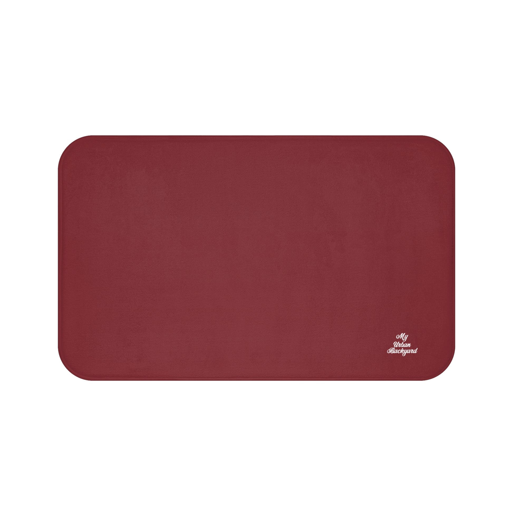 Marroon Accent Color, Memory Foam Bath Mat - Cozy Bathroom Essential