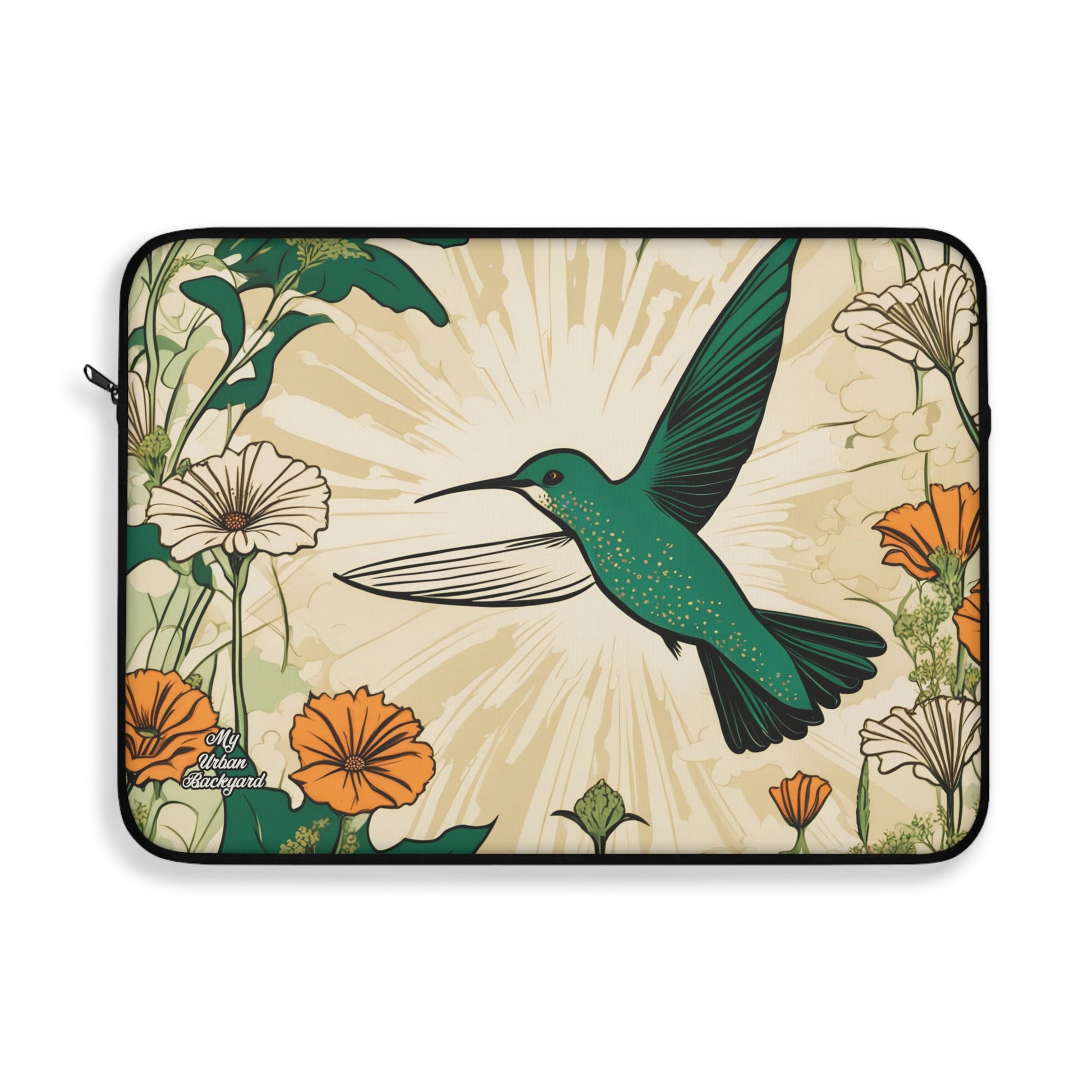 Hummingbird, Laptop Carrying Case, Top Loading Sleeve for School or Work