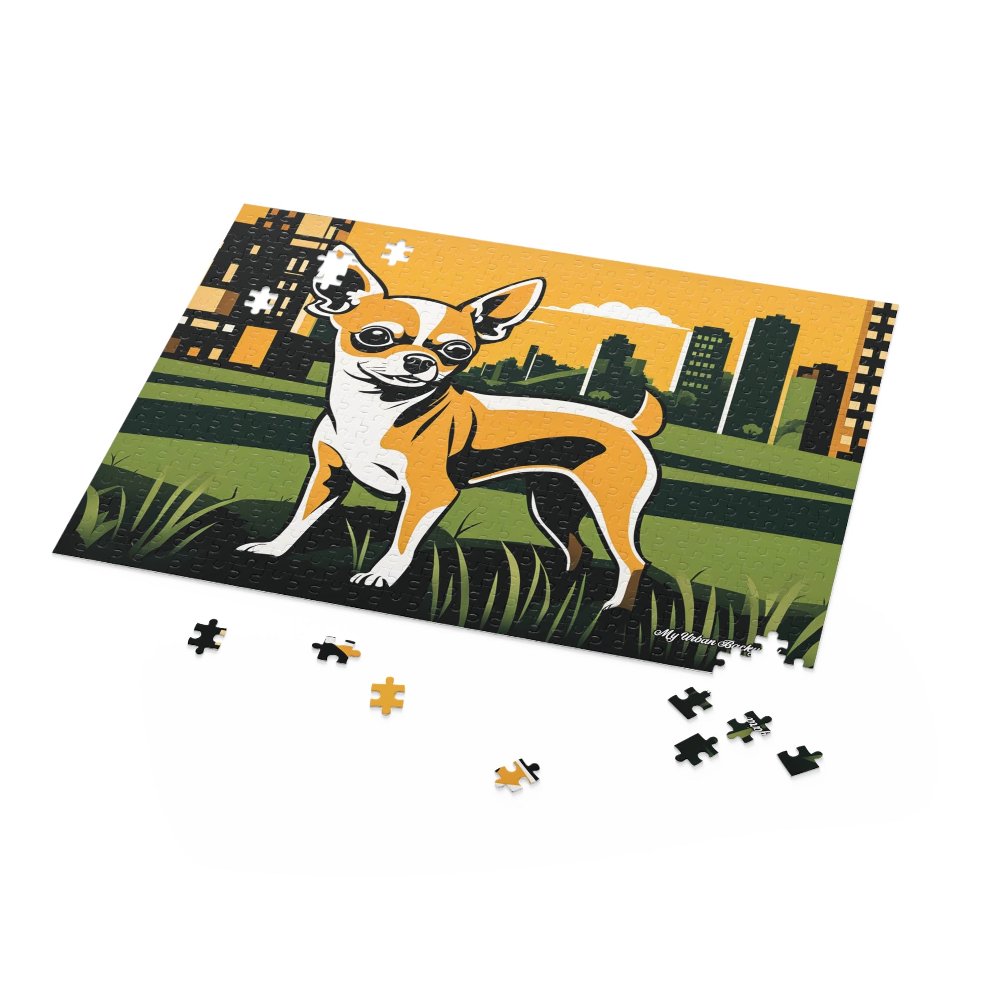 Urban Chihuahua, Jigsaw Puzzle, (120, 252, or 500-Piece)
