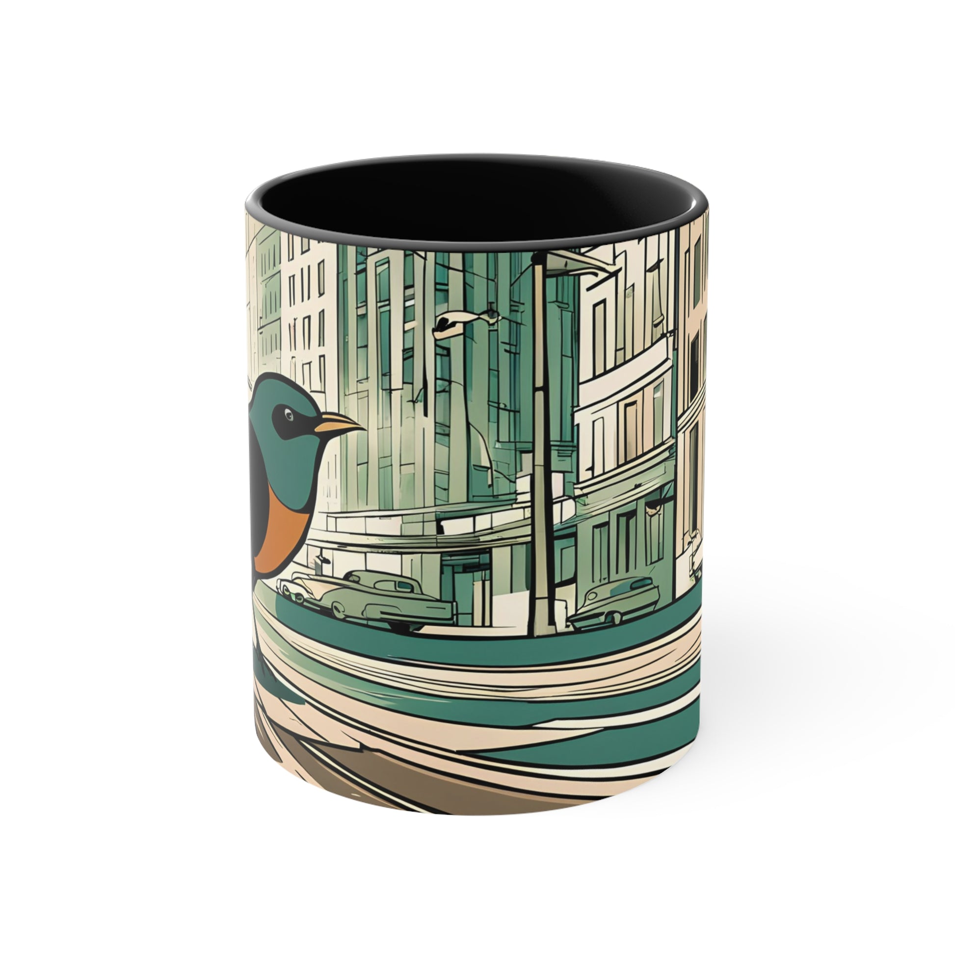 Little Urban Bird, Ceramic Mug - Perfect for Coffee, Tea, and More!