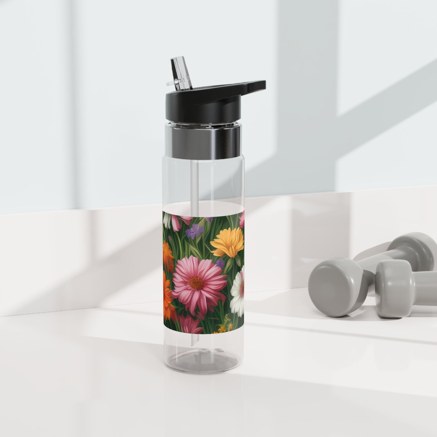 Wildflower Field, 20oz Sport Water Bottle, BPA-Free, Tritan™ plastic