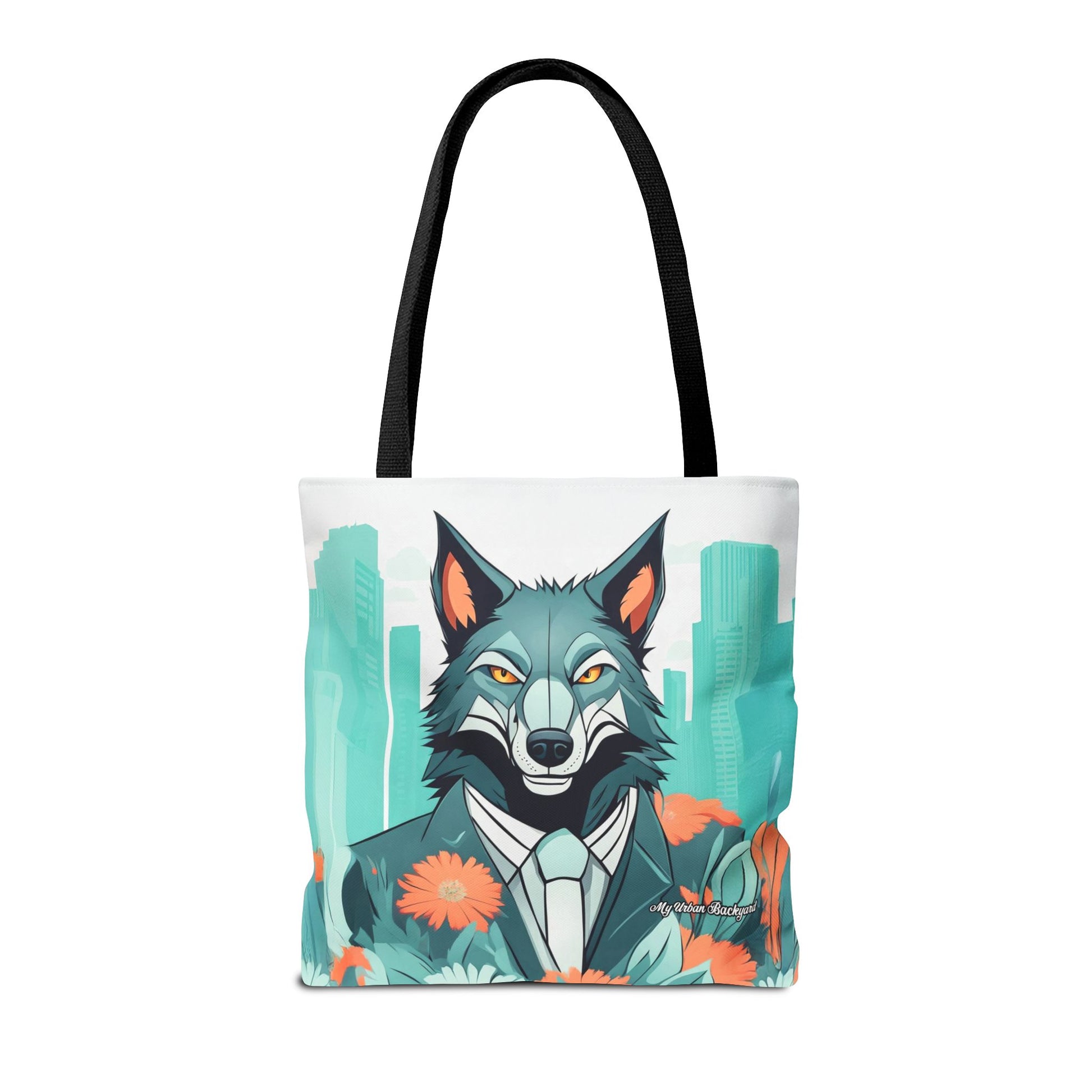 Vincent Blueclaw, Wolf Tote Bag with Cotton Handles For Everyday Use, 3 Sizes