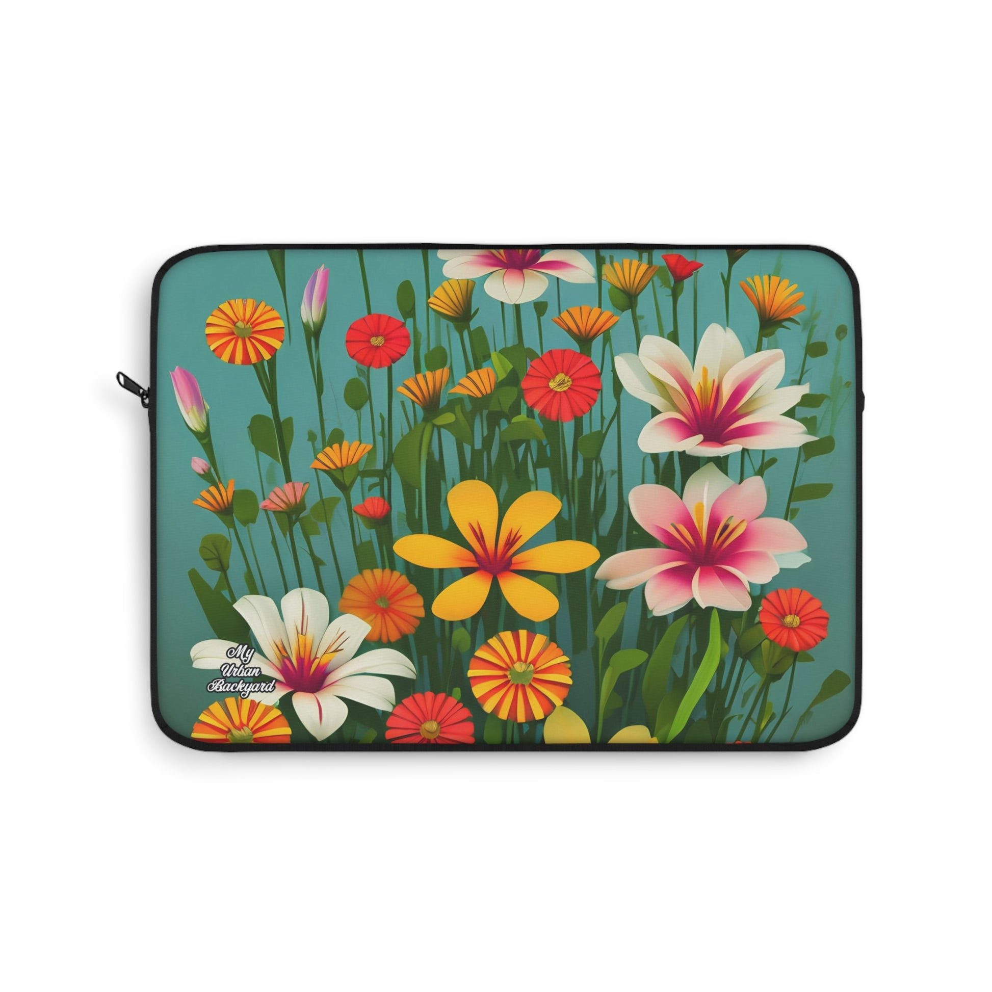 Laptop Carrying Case, Top Loading Sleeve for School or Work - Wildflowers