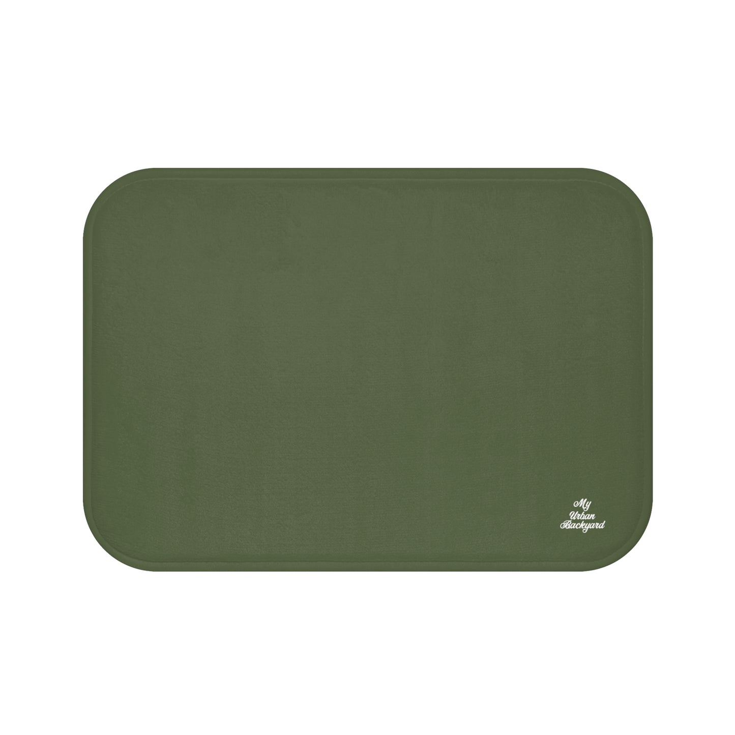 Olive Accent Color, Memory Foam Bath Mat - Cozy Bathroom Essential