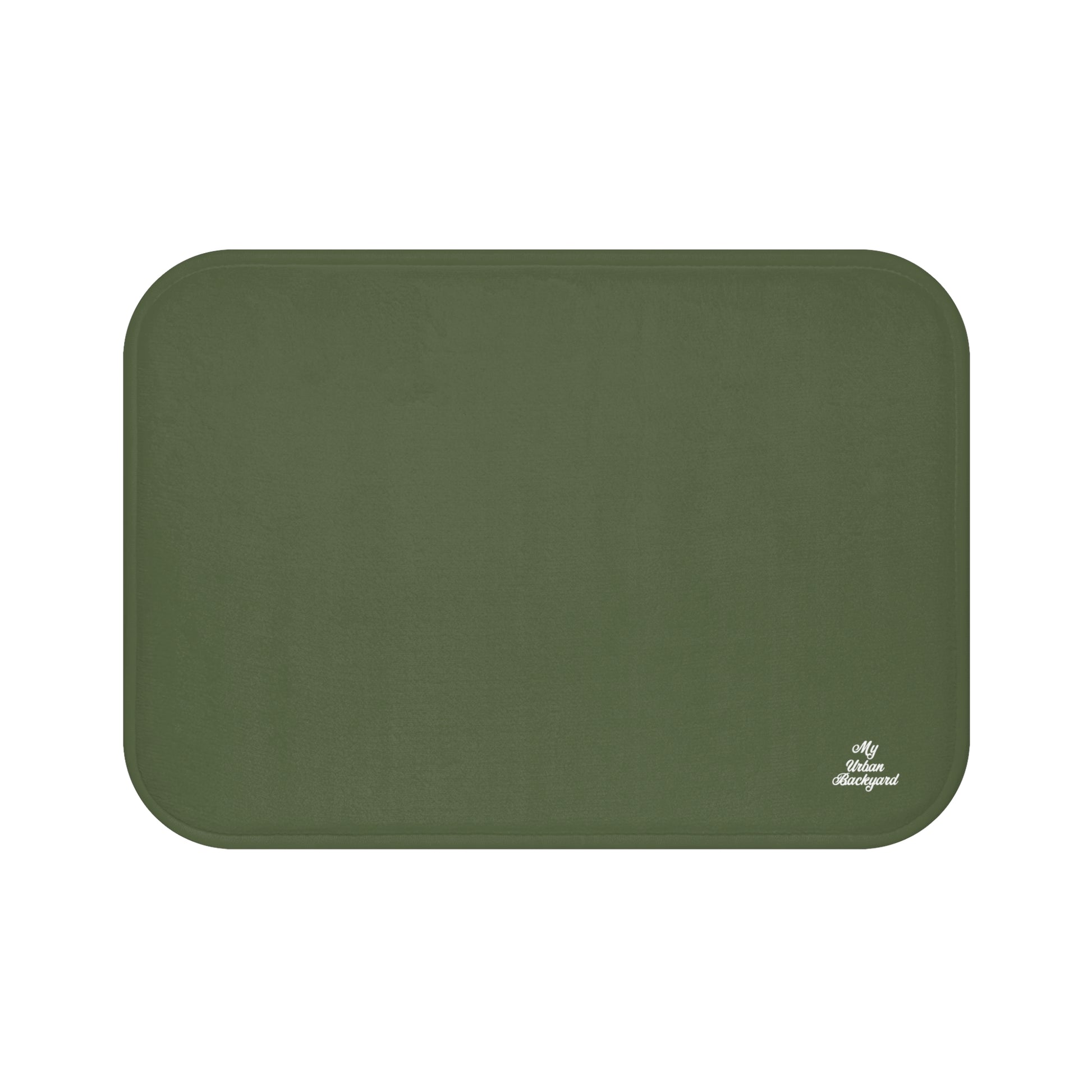 Olive Accent Color, Memory Foam Bath Mat - Cozy Bathroom Essential