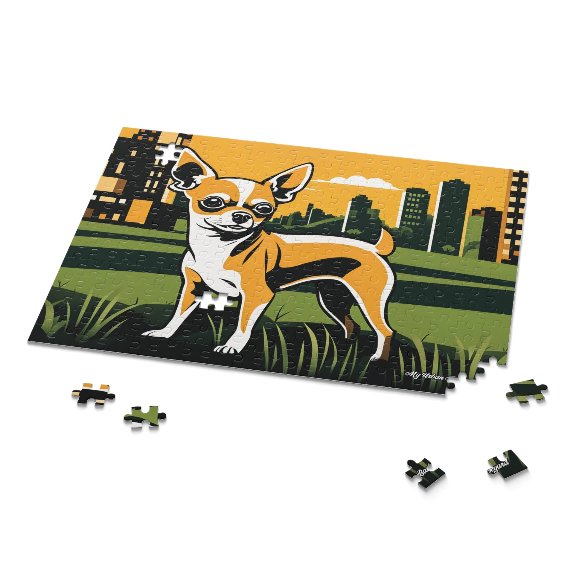 Urban Chihuahua, Jigsaw Puzzle, (120, 252, or 500-Piece)
