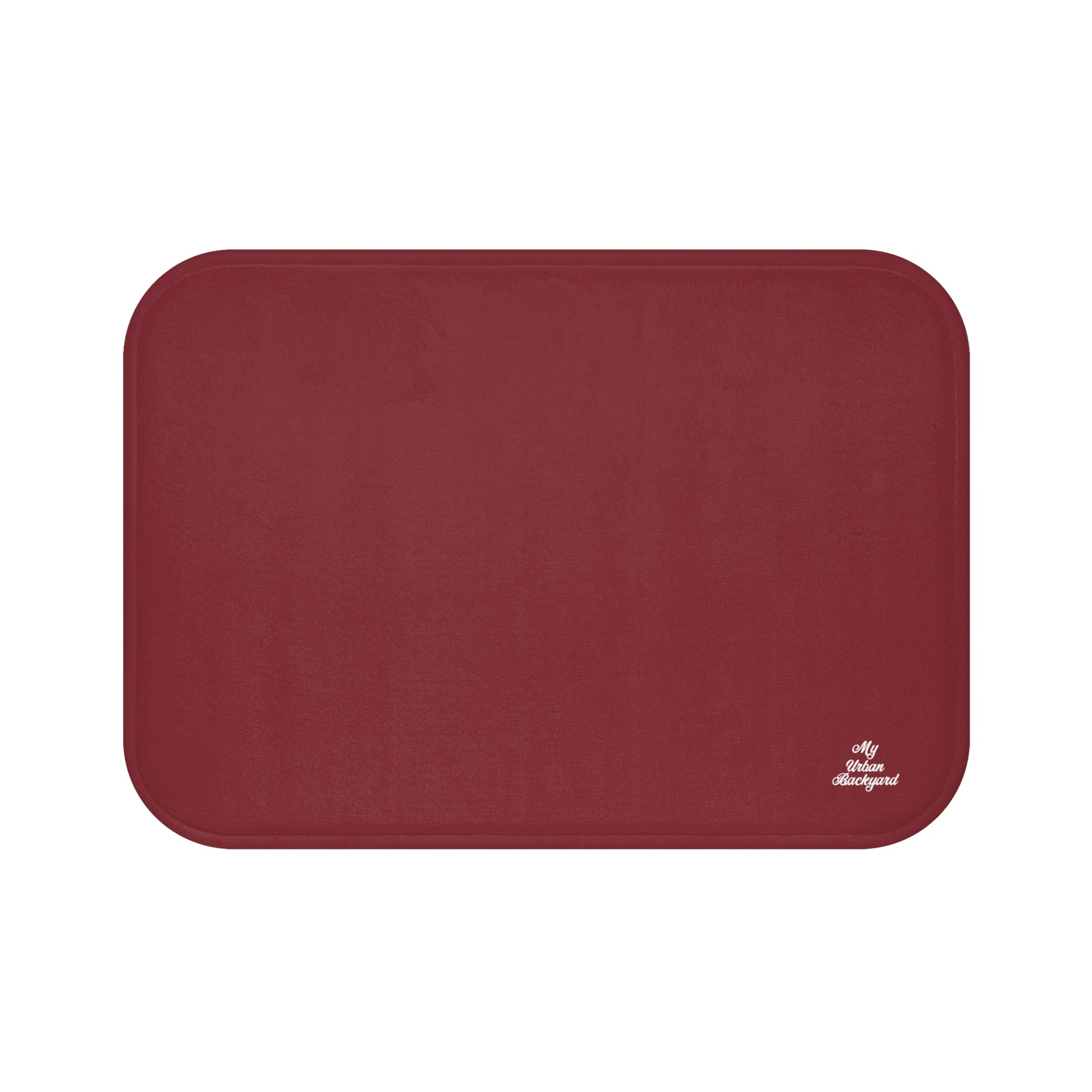 Marroon Accent Color, Memory Foam Bath Mat - Cozy Bathroom Essential