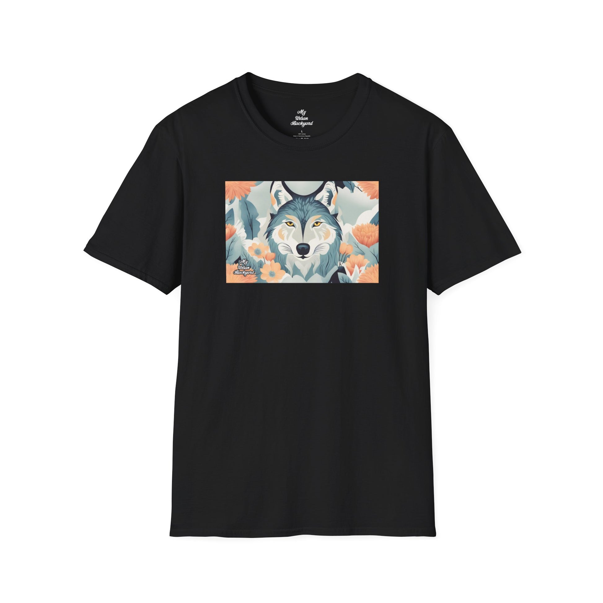 Blue Wolf, Soft 100% Cotton T-Shirt, Unisex, Short Sleeve, Classic Fit