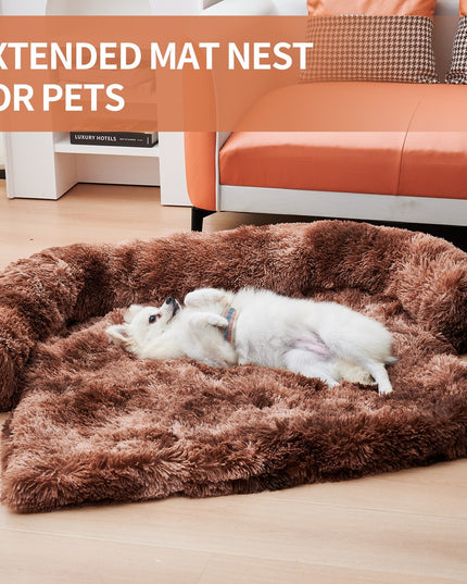 Extended Mat Nest, Comfortable Pet Cushion For Sofa or Floors, Dogs/Cats, 43.3"