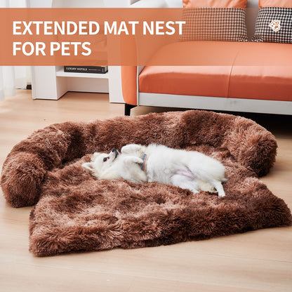 Extended Mat Nest, Comfortable Pet Cushion For Sofa or Floors, Dogs/Cats, 43.3"