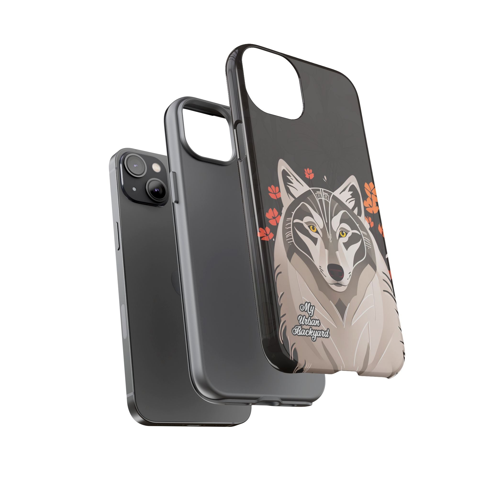 Art Deco Wolf, Cell Phone Case - Apple, Samsung, Google Pixel