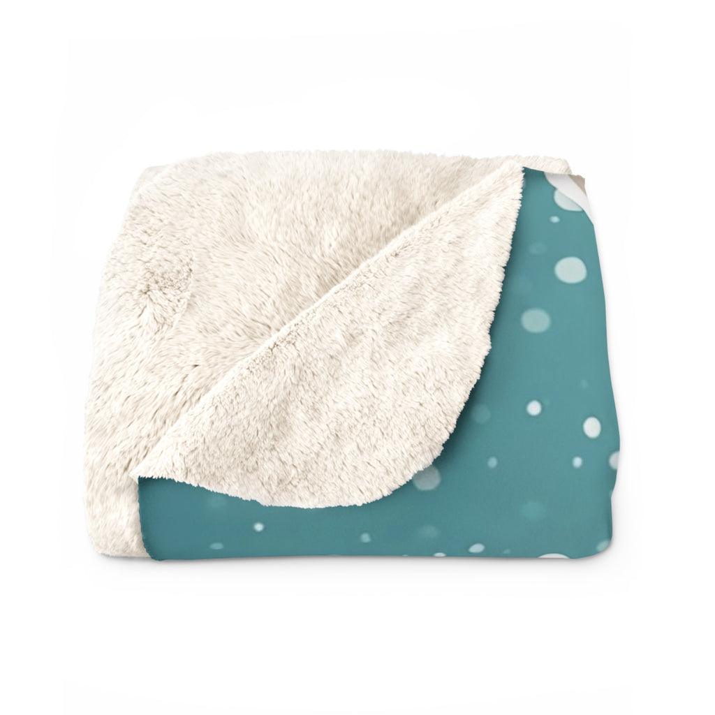 Tito Barkley, Dog Sherpa Fleece Blanket, For Couch or Bed, 50"x60"