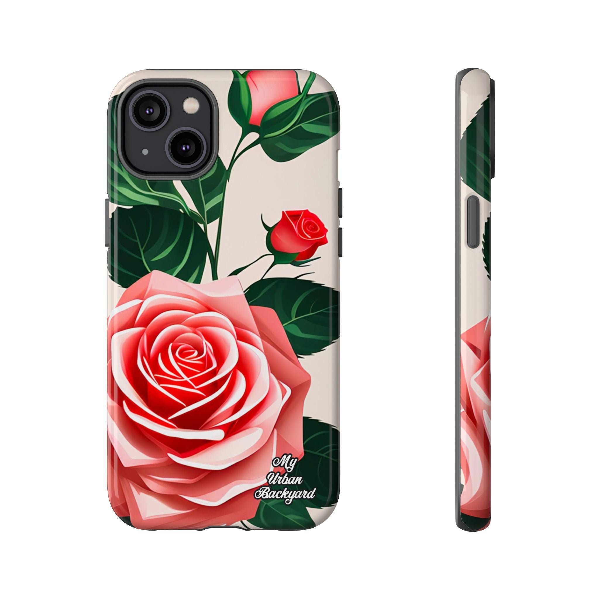 Pink Rose Flowers, Cell Phone Case - Apple, Samsung, Google Pixel