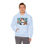 Calico Cat in Snow Hoodie — Cozy Winter Cat Lover Sweatshirt