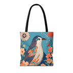 Colorful Bird Tote Bag with Cotton Handles For Everyday Use, 3 Sizes