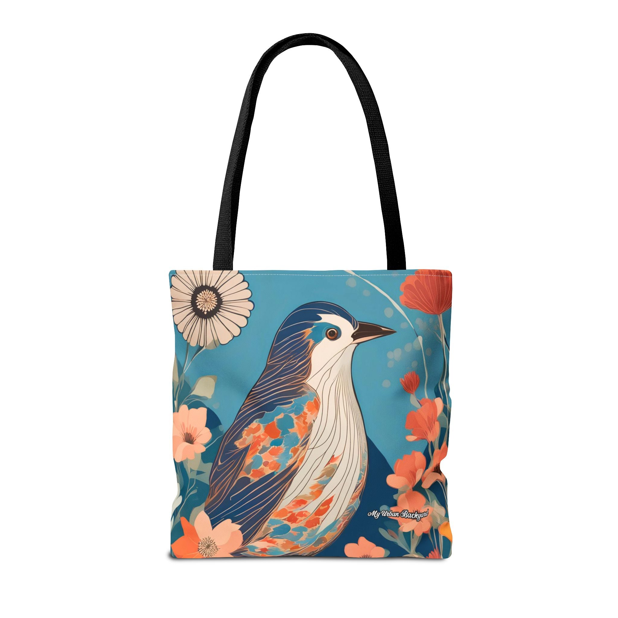Colorful Bird Tote Bag with Cotton Handles For Everyday Use, 3 Sizes