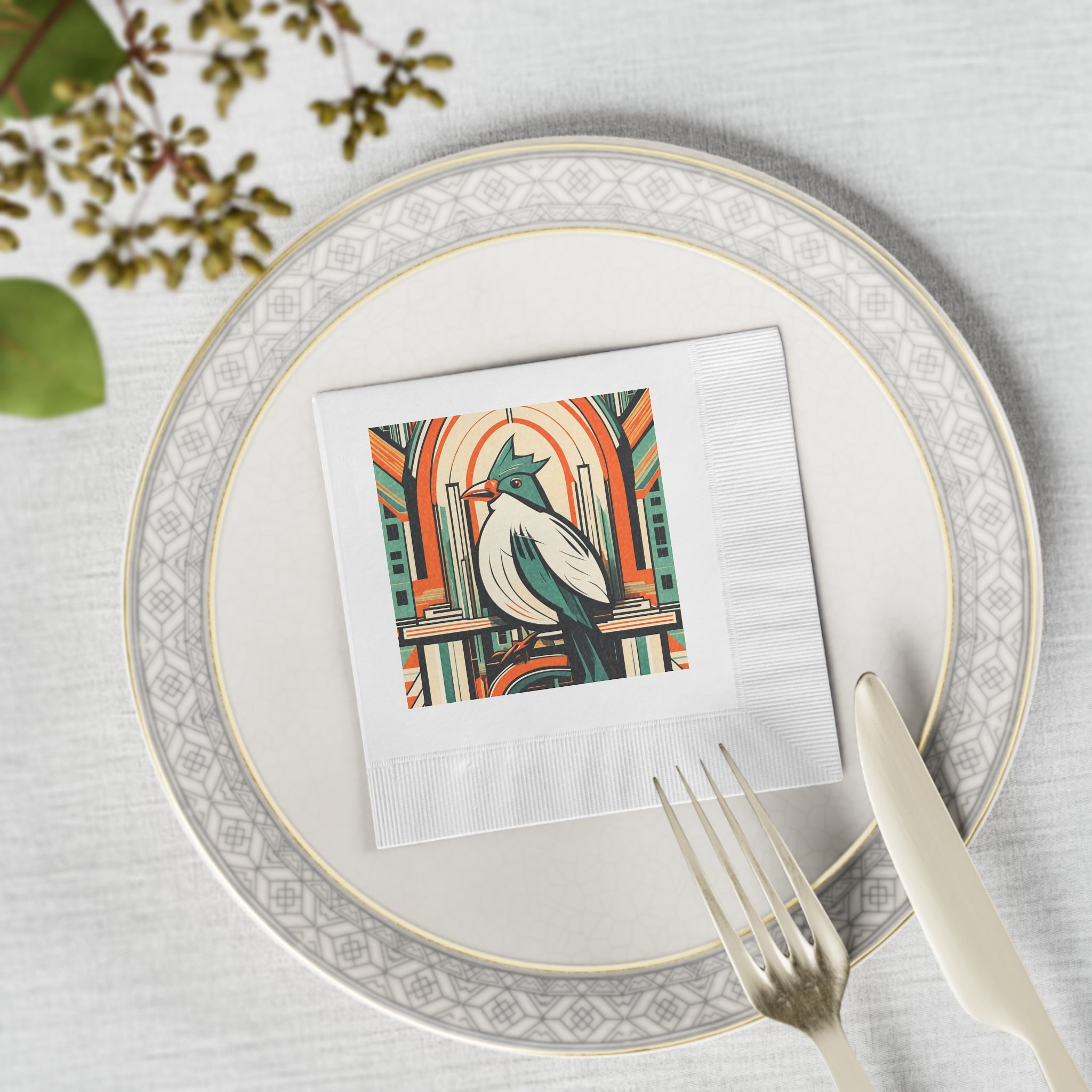 Art Deco Bird Napkins