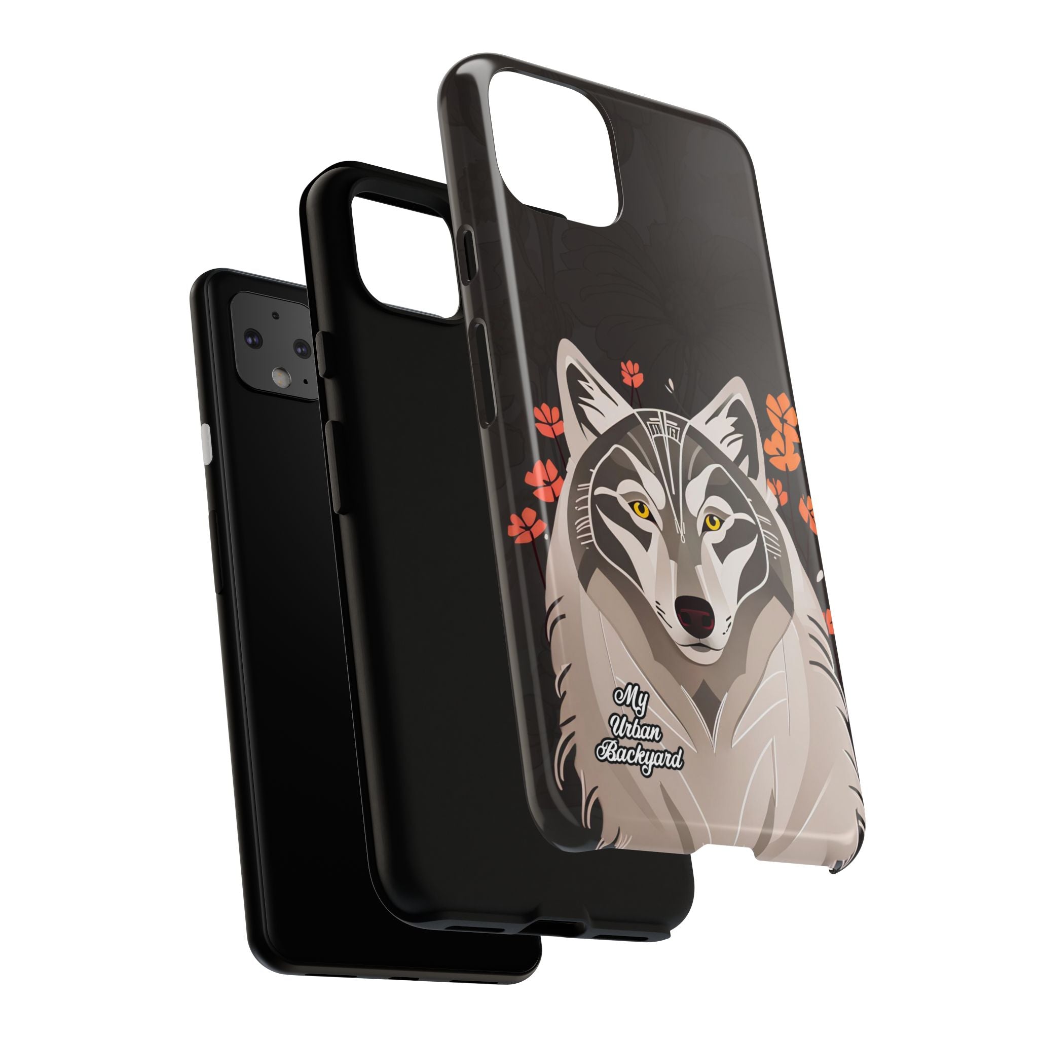 Art Deco Wolf, Cell Phone Case - Apple, Samsung, Google Pixel