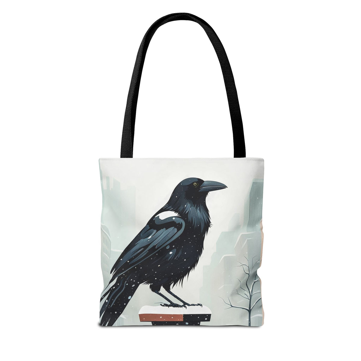 Winter Crow Tote Bag