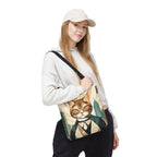 Dapper Art Deco Tabby Cat Tote Bag