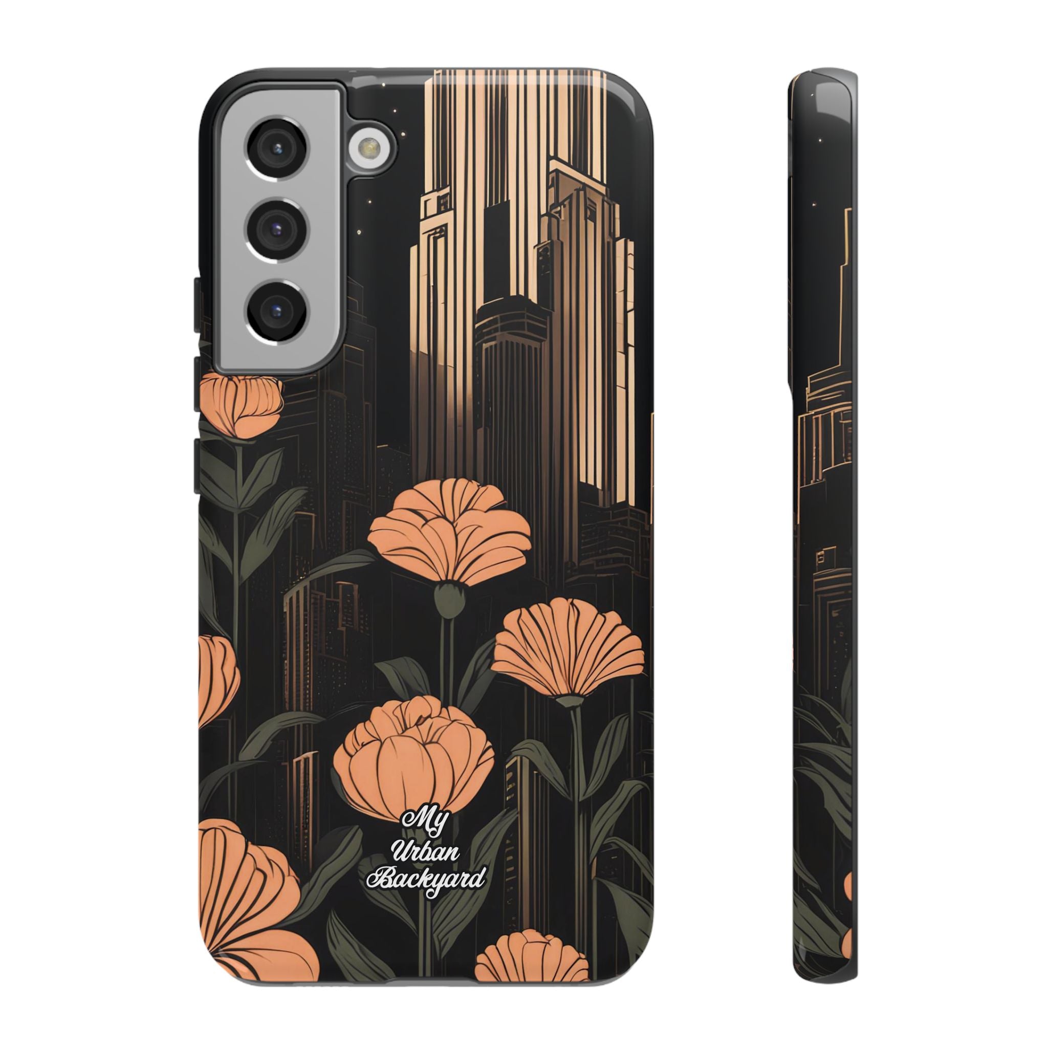Urban Evening with Flowers, Cell Phone Case