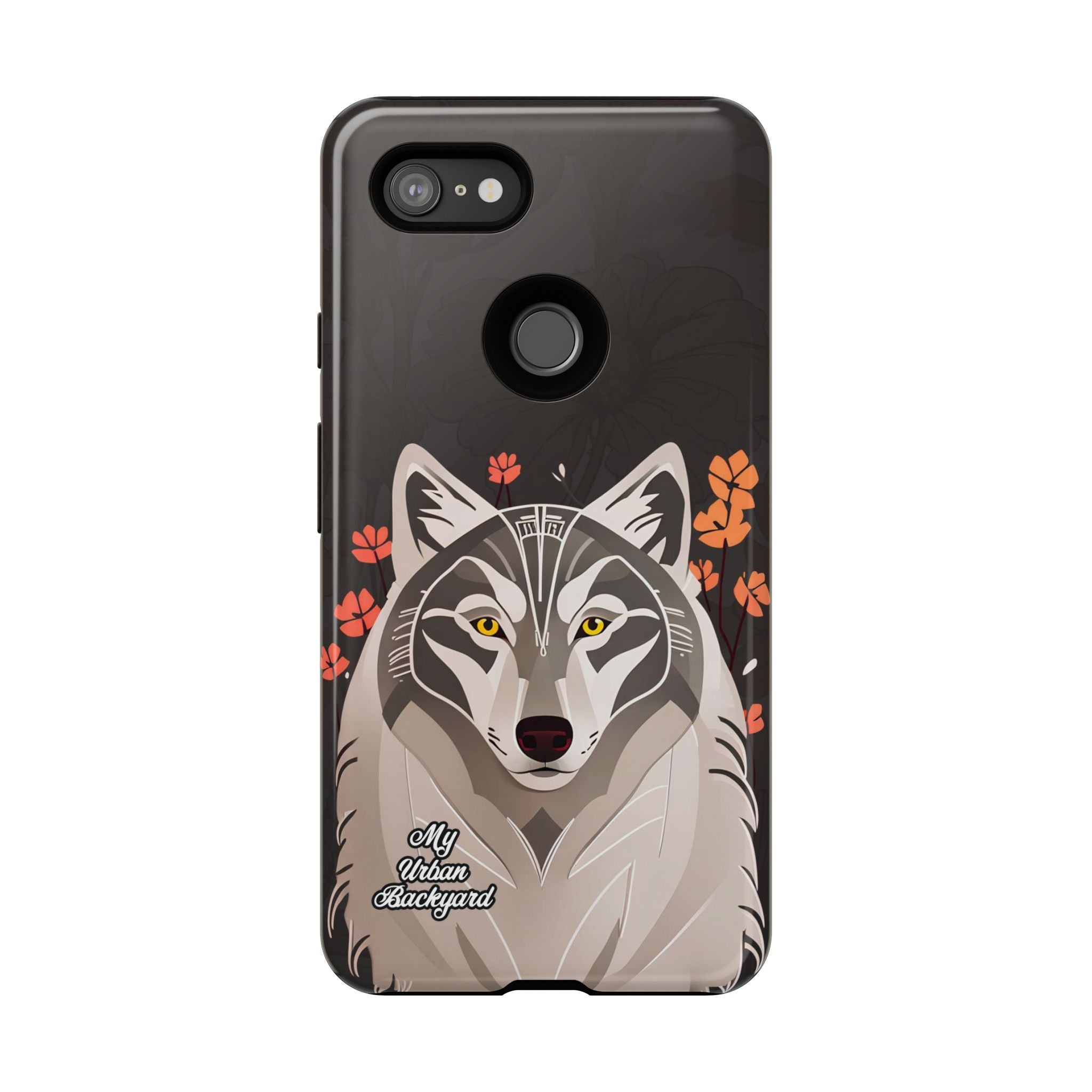 Art Deco Wolf, Cell Phone Case - Apple, Samsung, Google Pixel