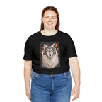 Art Deco Wolf, Soft 100% Jersey Cotton T-Shirt, Unisex, Short Sleeve, Retail Fit