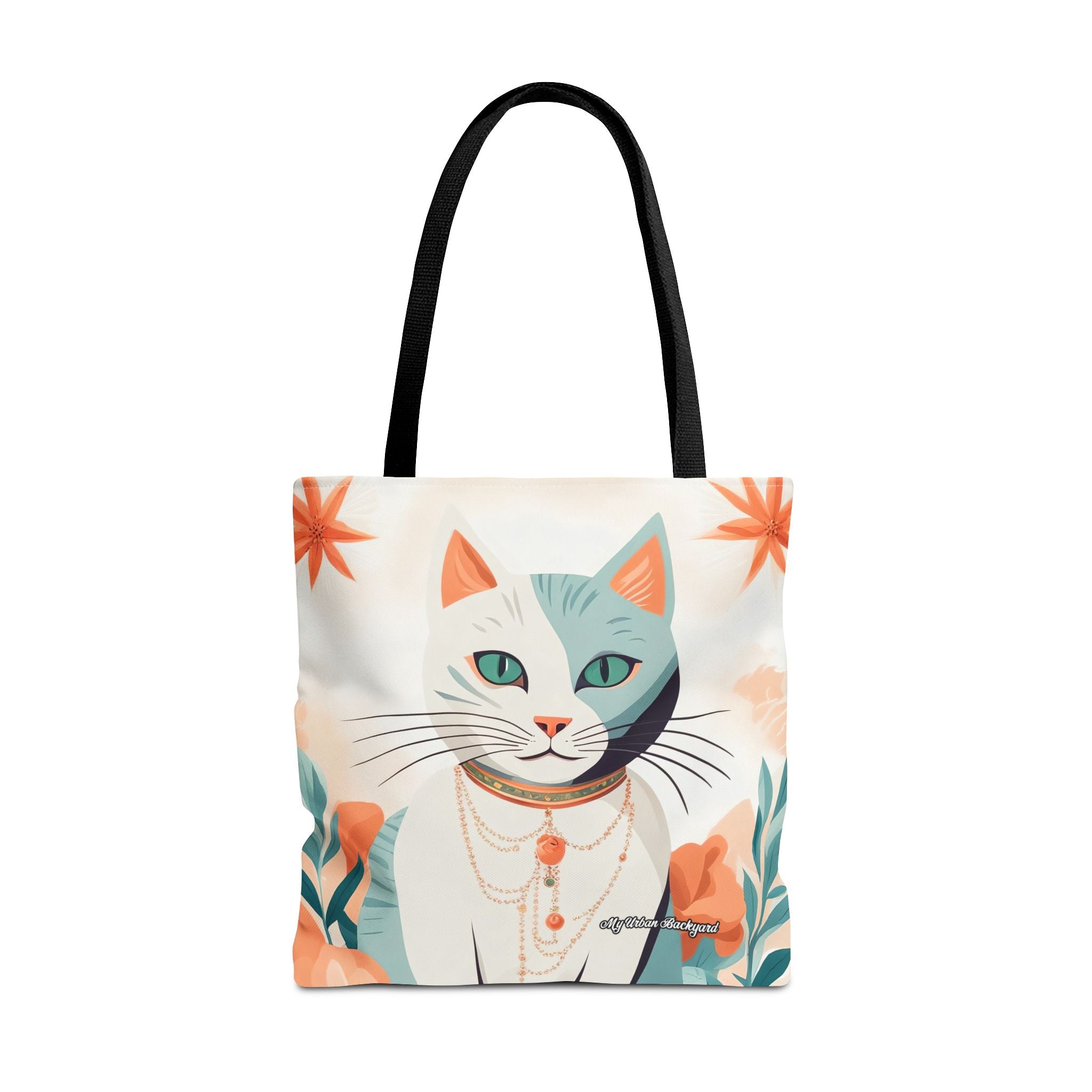 Whiskers, Cat Tote Bag with Cotton Handles For Everyday Use, 3 Sizes