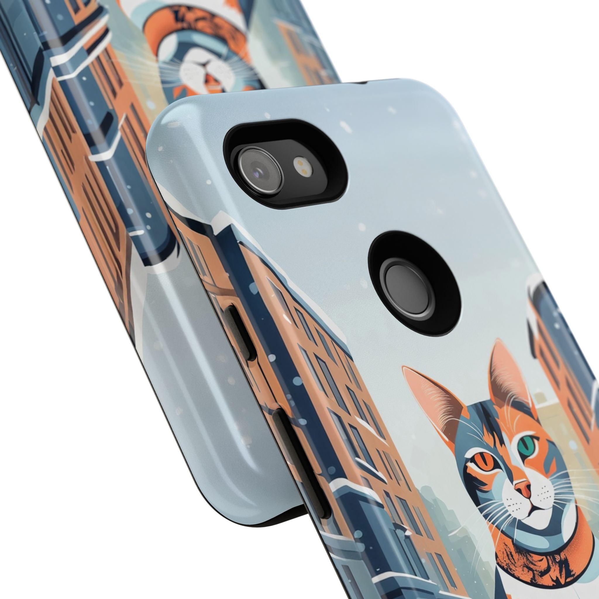 Claws Pawson in the Snow, Cell Phone Case - Apple, Samsung, Google Pixel