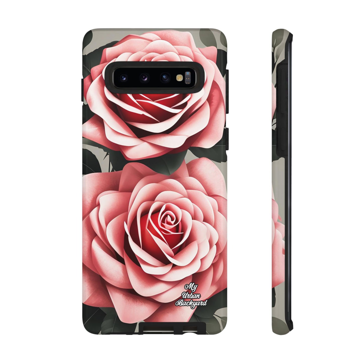 Pink Rose Flowers, Cell Phone Case - Apple, Samsung or Google Pixel