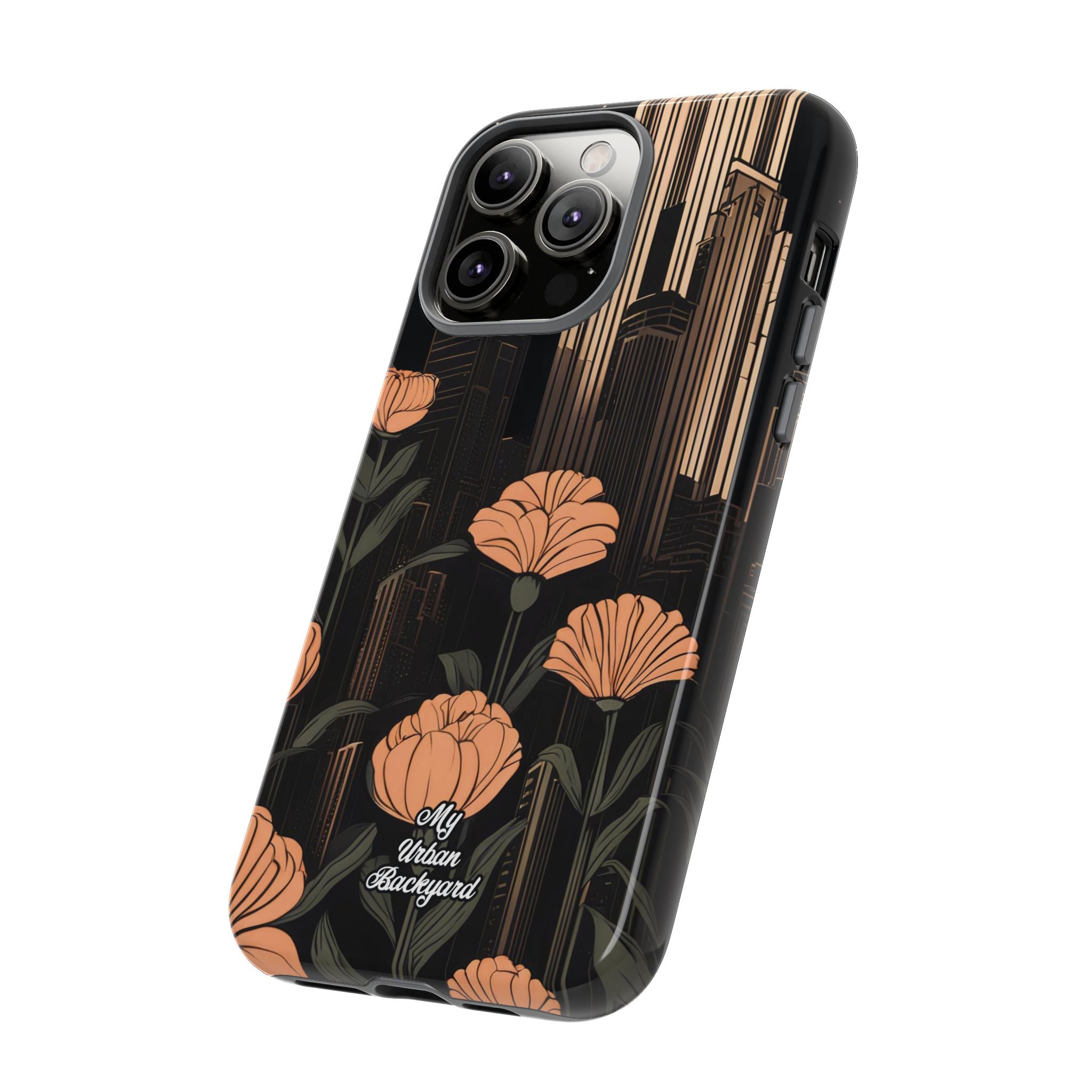 Urban Evening with Flowers, Cell Phone Case