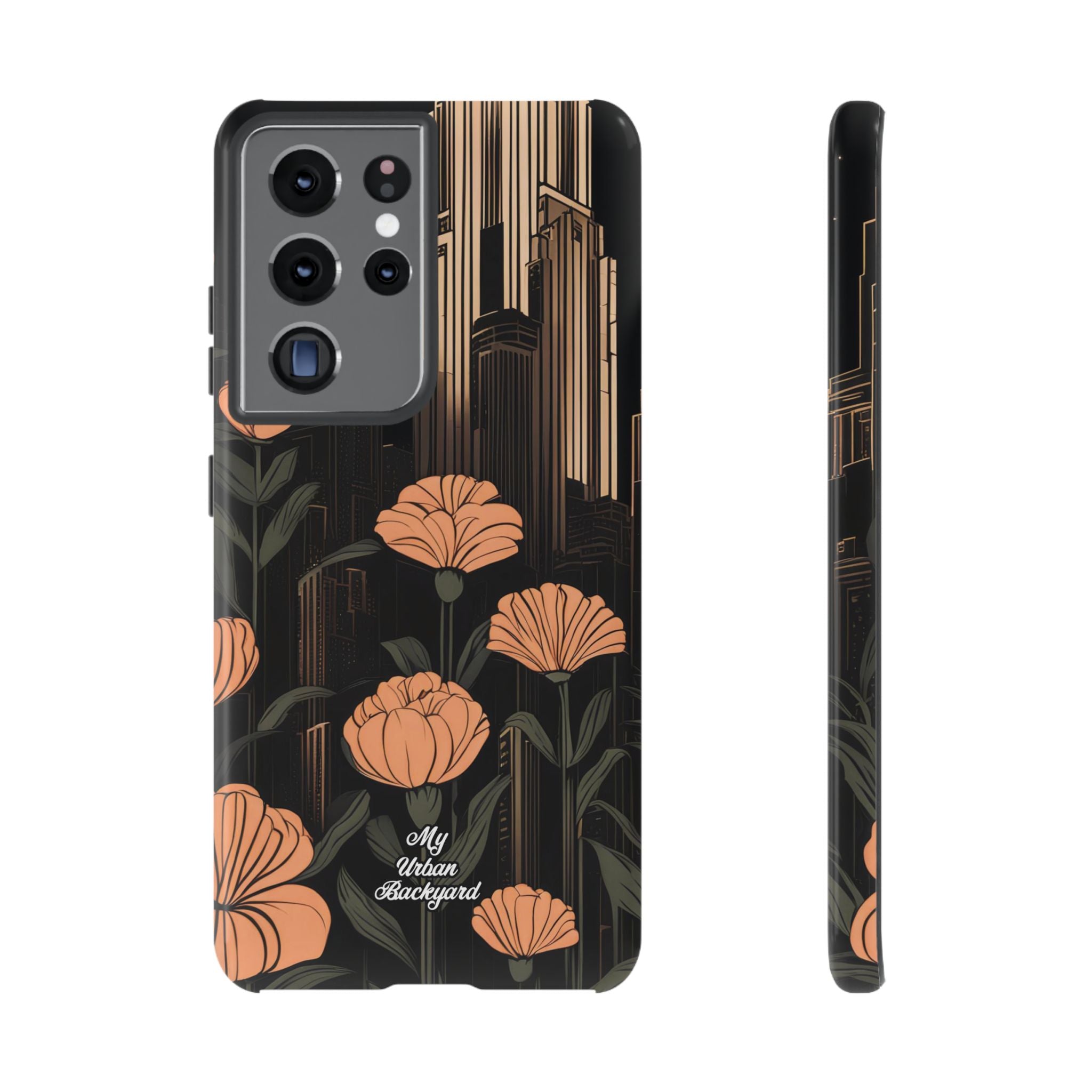 Urban Evening with Flowers, Cell Phone Case