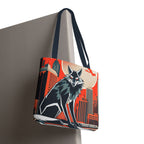 City Wolf Tote Bag, Tote with Cotton Handles For Everyday Use, 3 Sizes