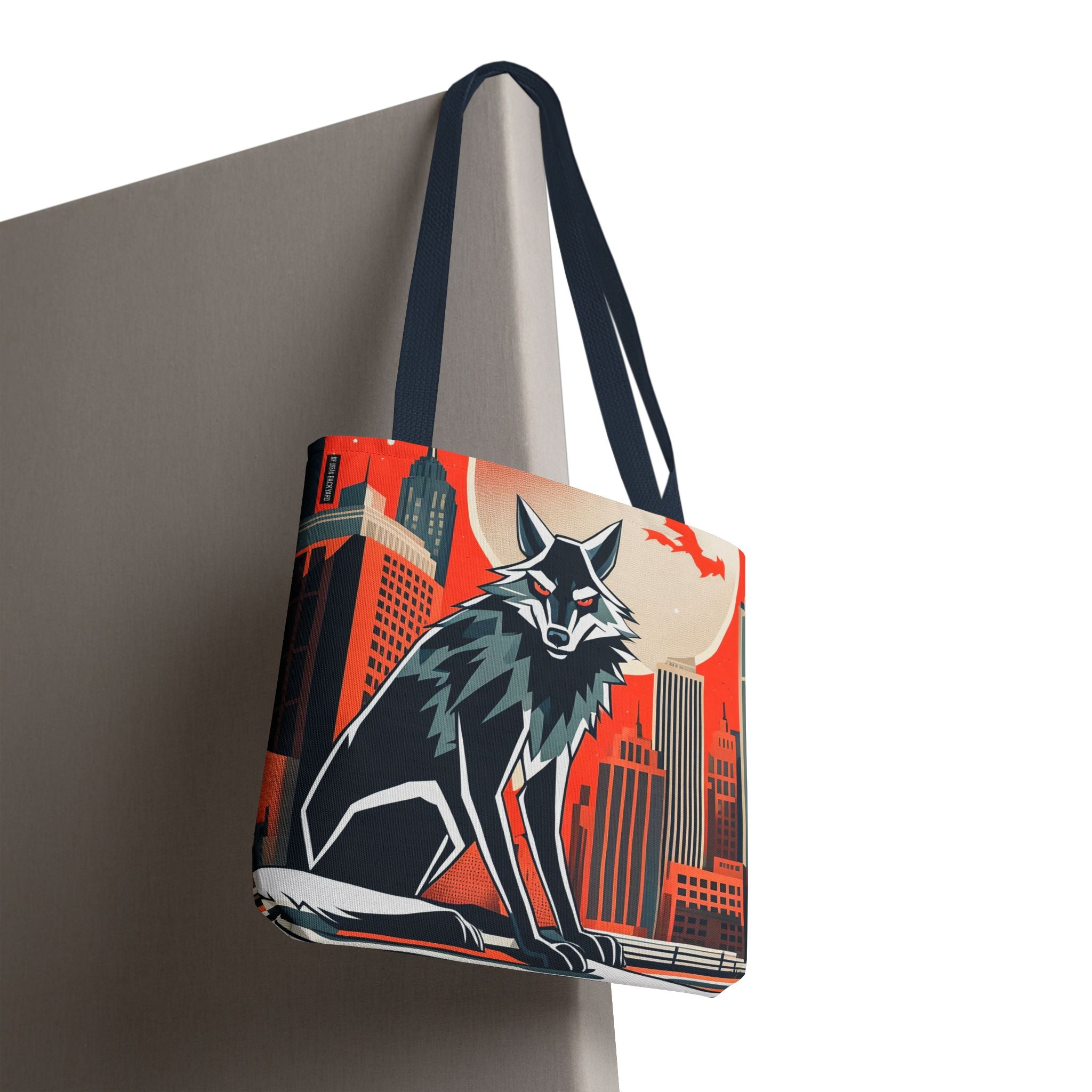 City Wolf Tote Bag, Tote with Cotton Handles For Everyday Use, 3 Sizes