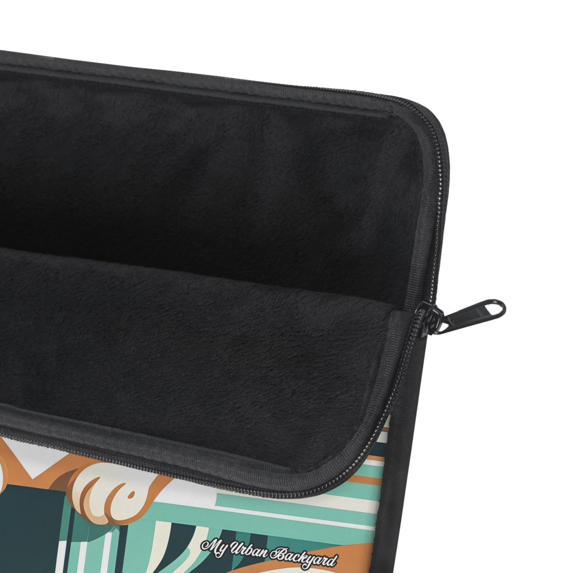Art Deco Tabby Cat, Soft Laptop Sleeve, Unique Pet Lover Gift, Tech Accessory, Cat-Themed Case, Laptop Cover, Cute Cat Design, 3 Sizes