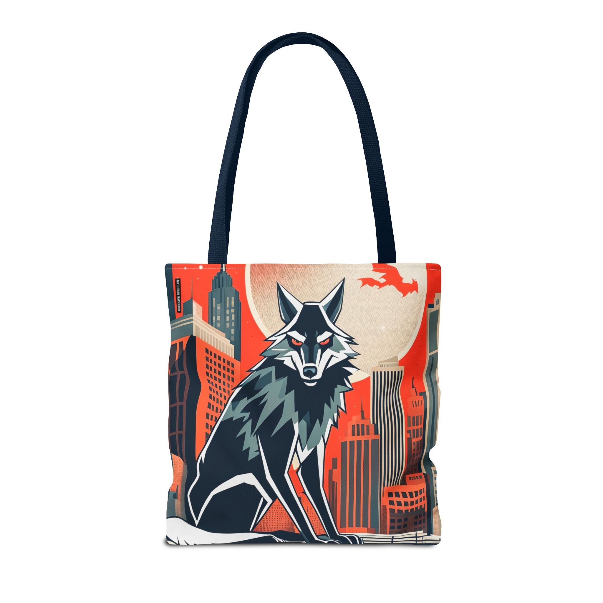 City Wolf Tote Bag, Tote with Cotton Handles For Everyday Use, 3 Sizes