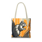 Art Deco Squirrel, Everyday Tote Bag w Cotton Handles