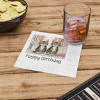 Tabby Kittens Birthday Napkins
