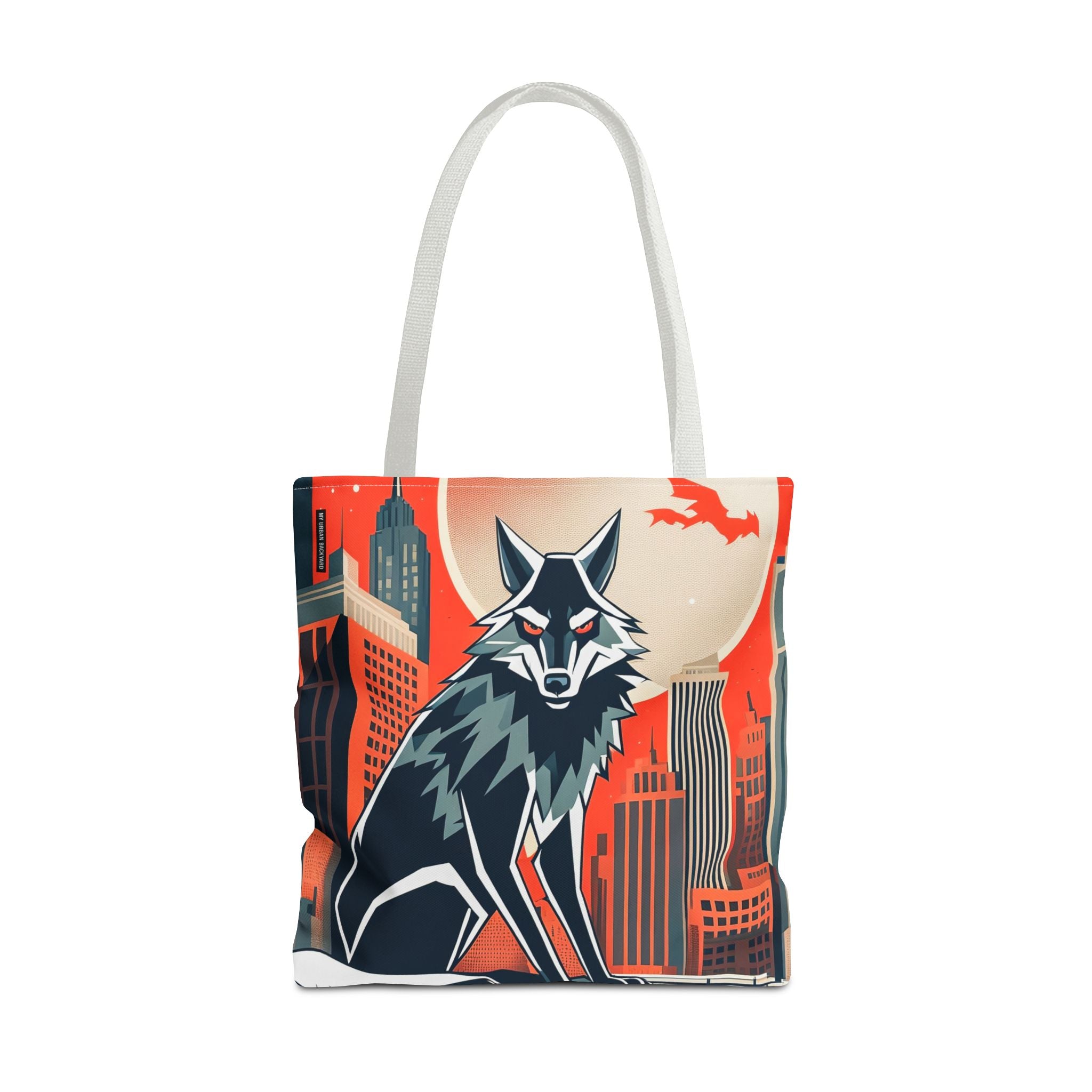 City Wolf Tote Bag, Tote with Cotton Handles For Everyday Use, 3 Sizes